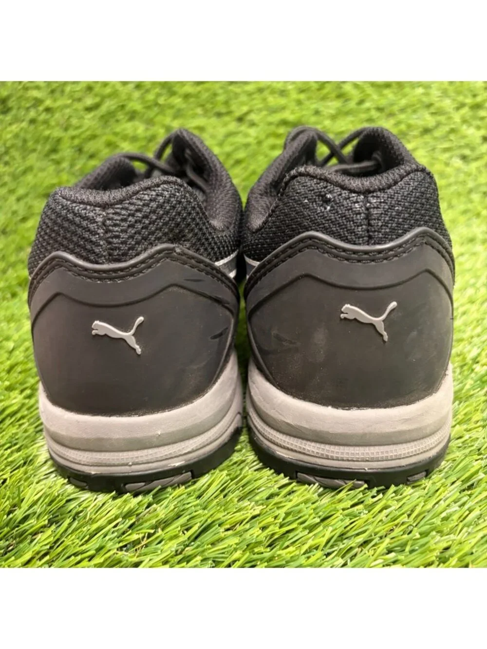 Puma Celerity Knit Low Womens Size 7 Black Slip Oil Steel Toe Safety Work Shoes